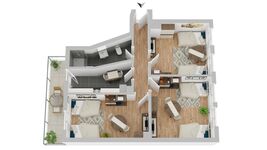 CosyHomes24 (GE09e) • Highspeed Wifi • Balkon • Stellplatz Bild 3