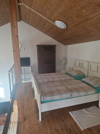 Einzelbetten Gartenhaus-Wohnung