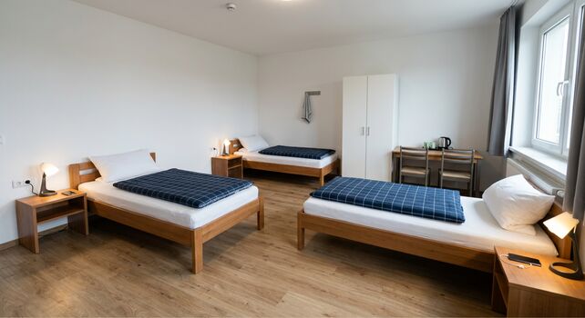 Monteurzimmer in Jößnitz 3- Bett Zimmer