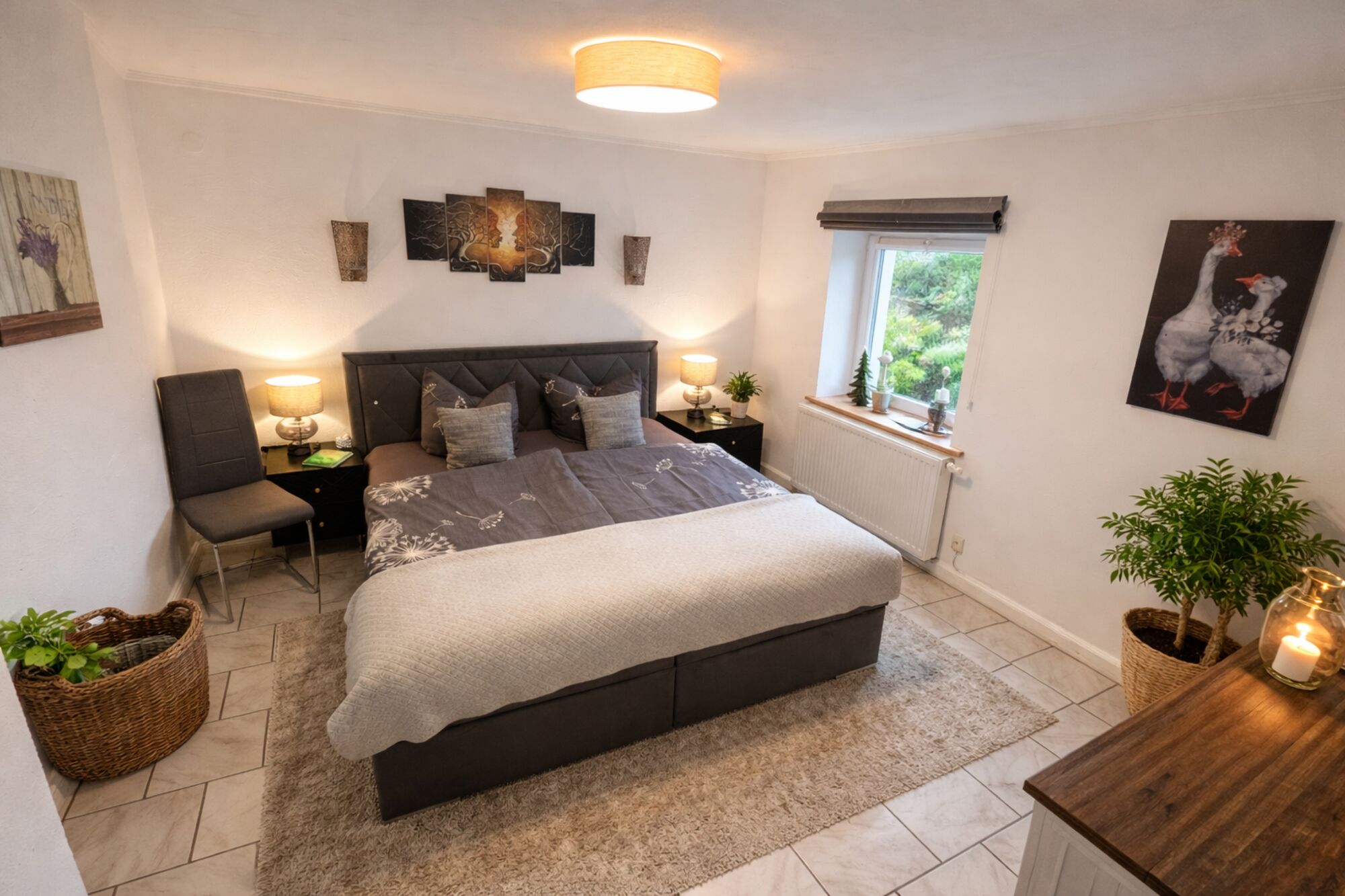 Schlafzimmer in der ersten Etage