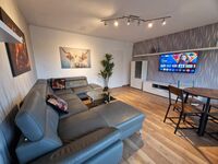 Wohnzimmer mit Sky TV