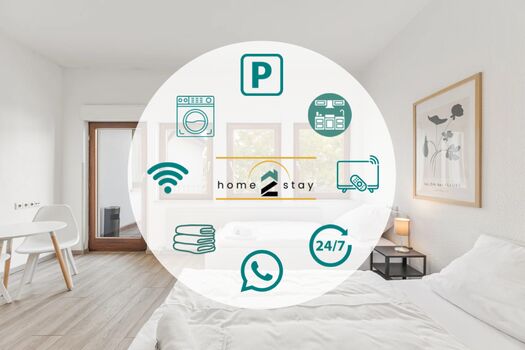 Monteurwohnungen Heilbronn GÜNSTIG, Balkon, Küche, TV, WiFi