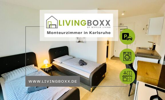 LIVINGBOXX - Monteurzimmer Karlsruhe (DEU|EN|PL|HU|RU) Bild 1