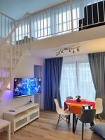 Wohnzimmer mit Galerie 