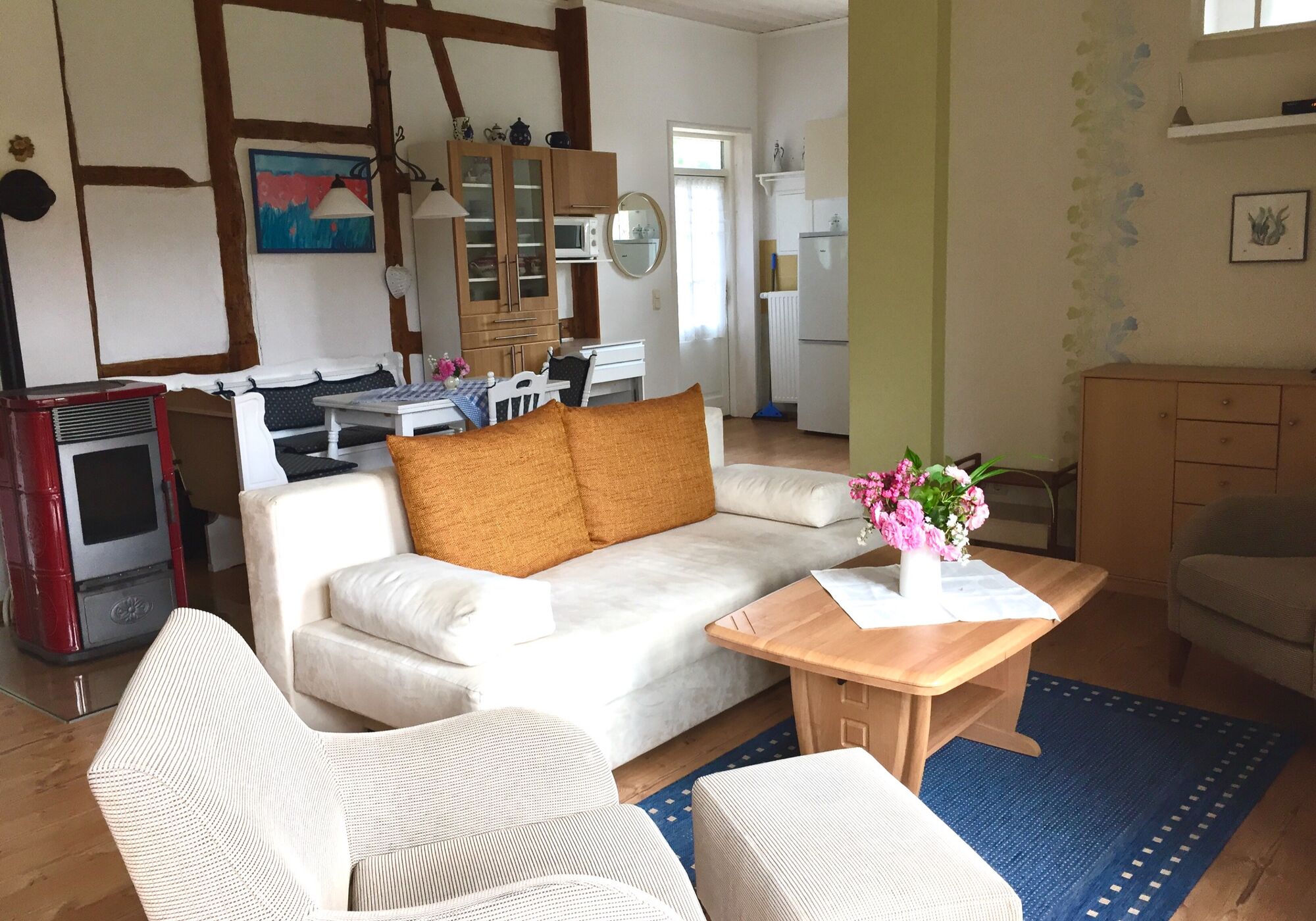 2 Zimmer Ferienwohnung Wohnzimmer