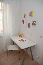 Arbeitsplatz im Schlafzimmer