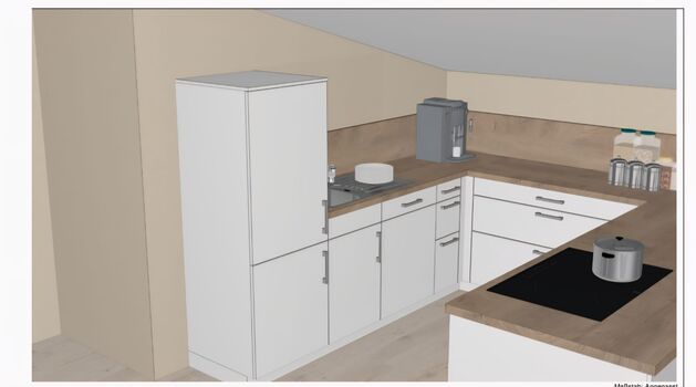 Neue Küche – wird aktuell eingebaut, voll ausgestattet