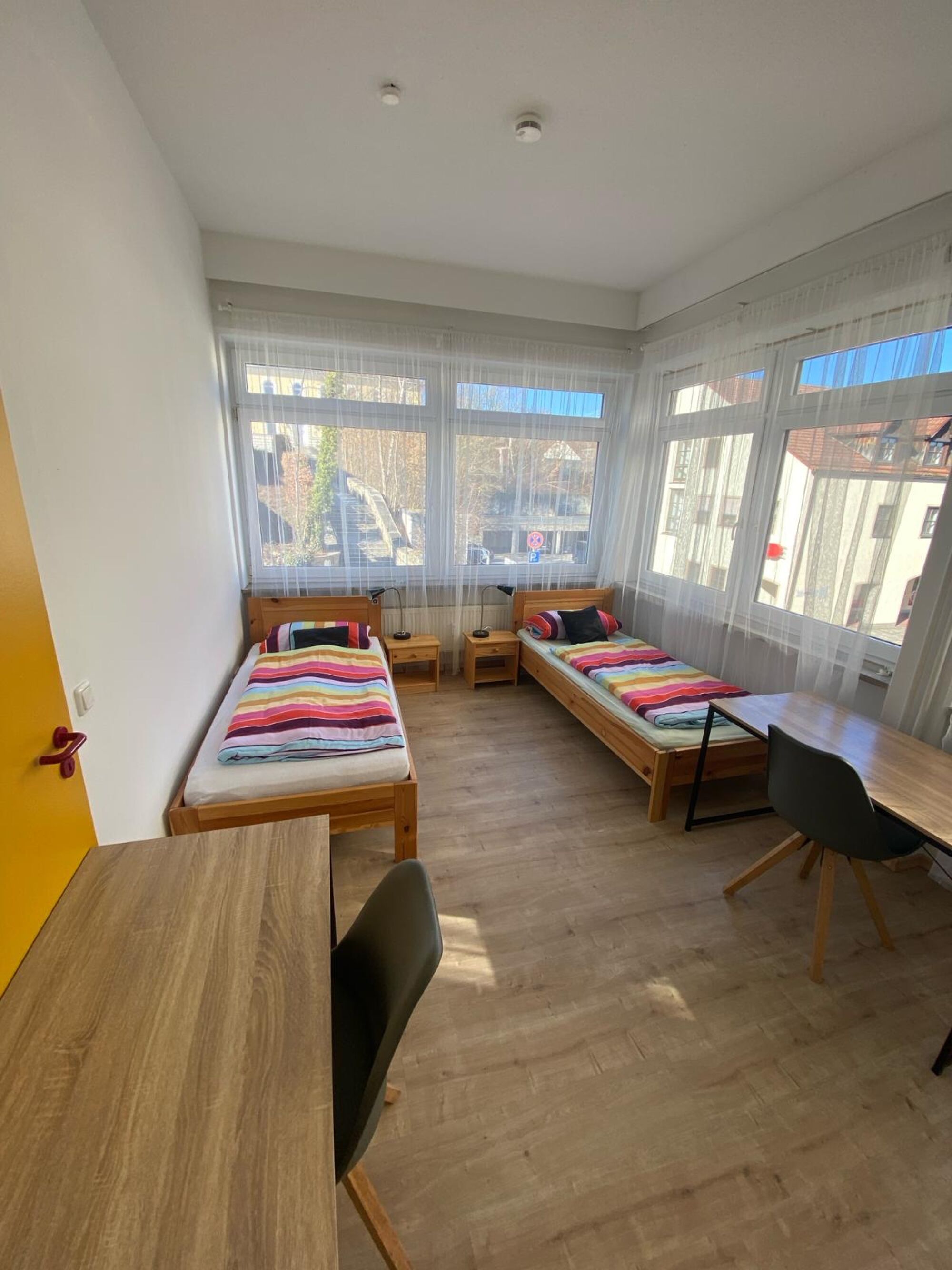 Eines der drei identischen Zimmer.