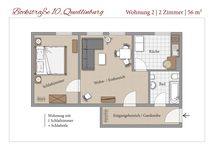 Wohnung mit 1 Schlafzimmer + Schlafsofa