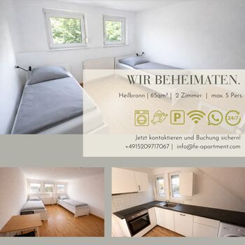 F&E // Monteurwohnung in Heilbronn – direkt in der Innenstadt