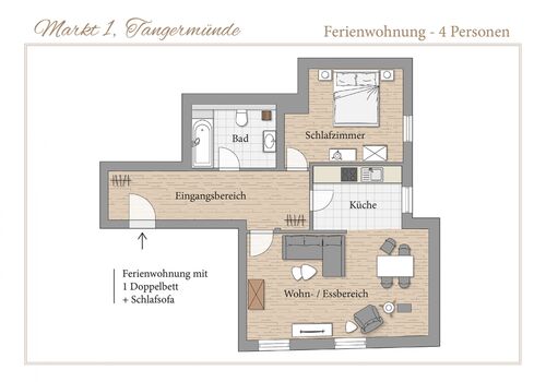 Monteurwohnung/Monteurzimmer Tangermünde voll ausgestattet Picture 3