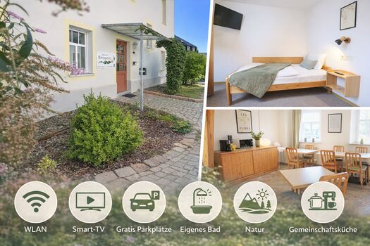 "PENSION Berggasse": Gemeinschaftsküche · WLAN · Smart-TV · Parkplätze