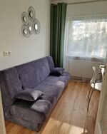 Arbeitszimmer mit einem Schlafsofa