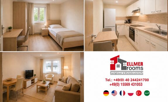 Mitarbeiterzimmer ab 16 Euro heute anfragen, morgen einziehen