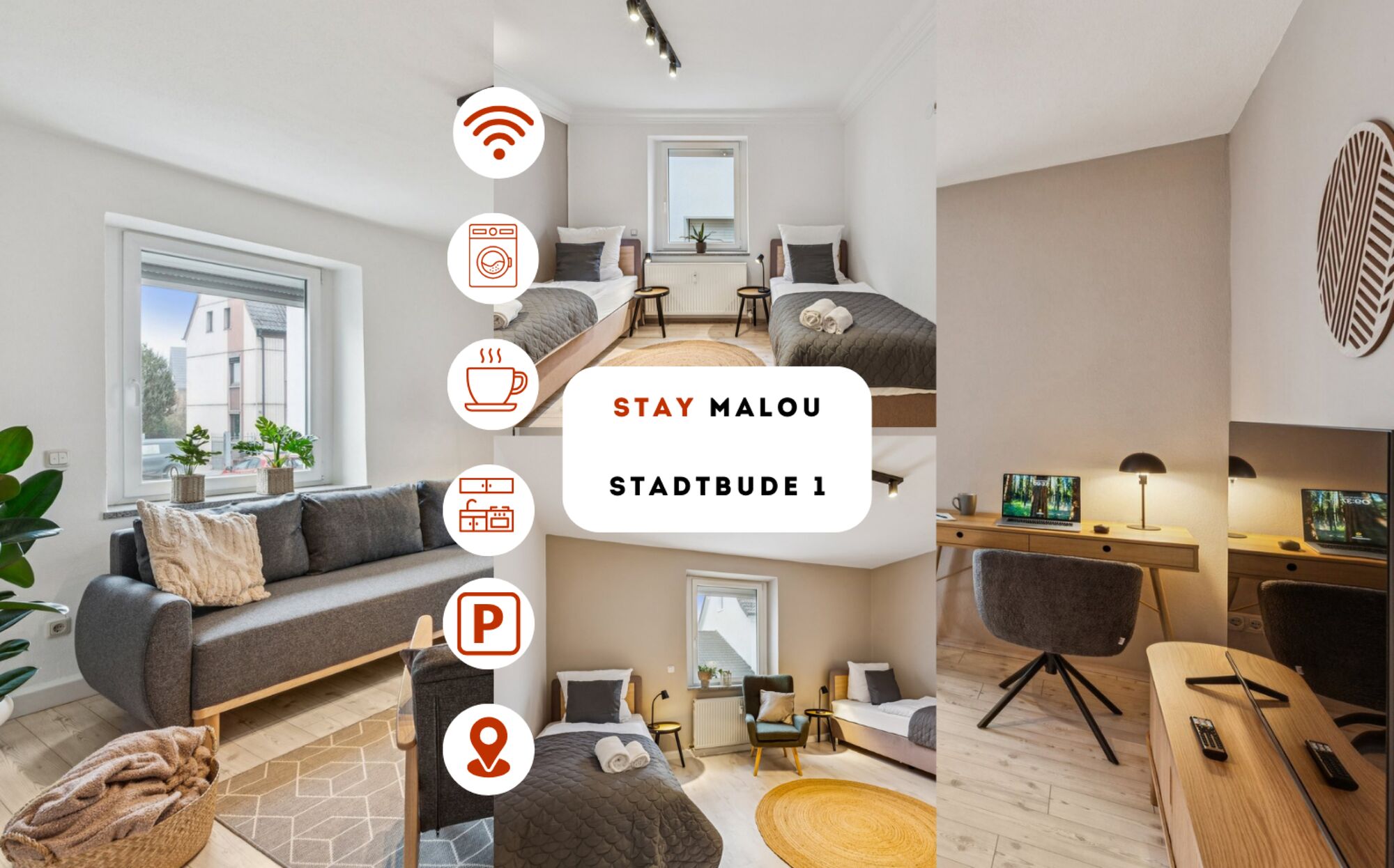 Unsere Stadtbuden haben viel Platz, bieten sehr viel Komfort und es stehen Einzelbetten zur Verfügung