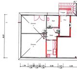 Grundriss: Zimmer 1 mit 2 Betten, Zimmer 2 mit 3 Betten. Jedes Zimmer mit 50 Zoll 4K TV ausgestattet