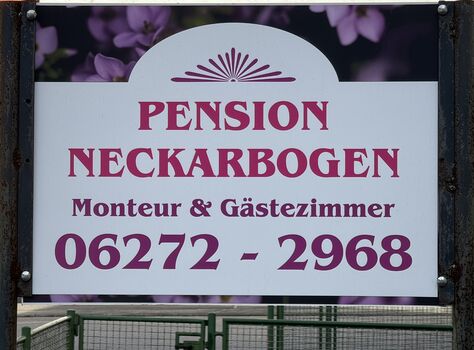 MONTEUR & GÄSTEZIMMER Pension Neckarbogen