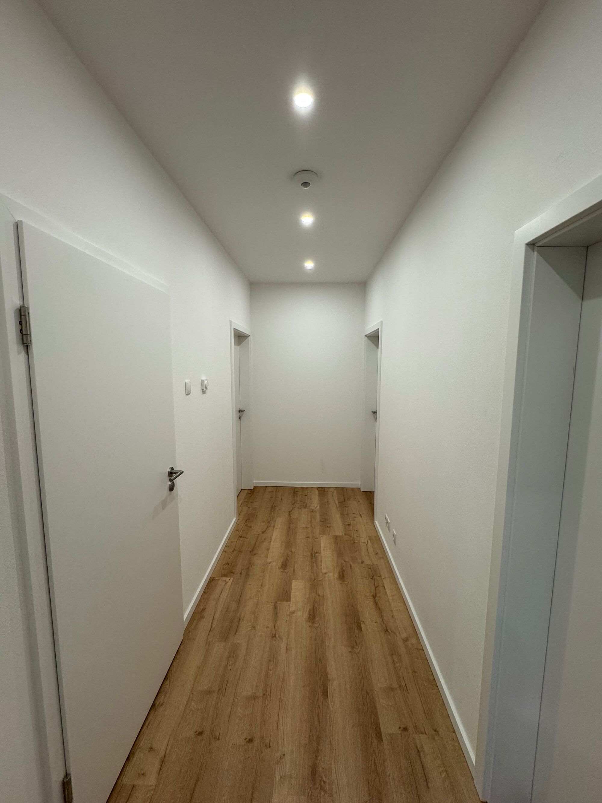 Große geräumige Flure, Dekoration und Schuhschränke kommen.