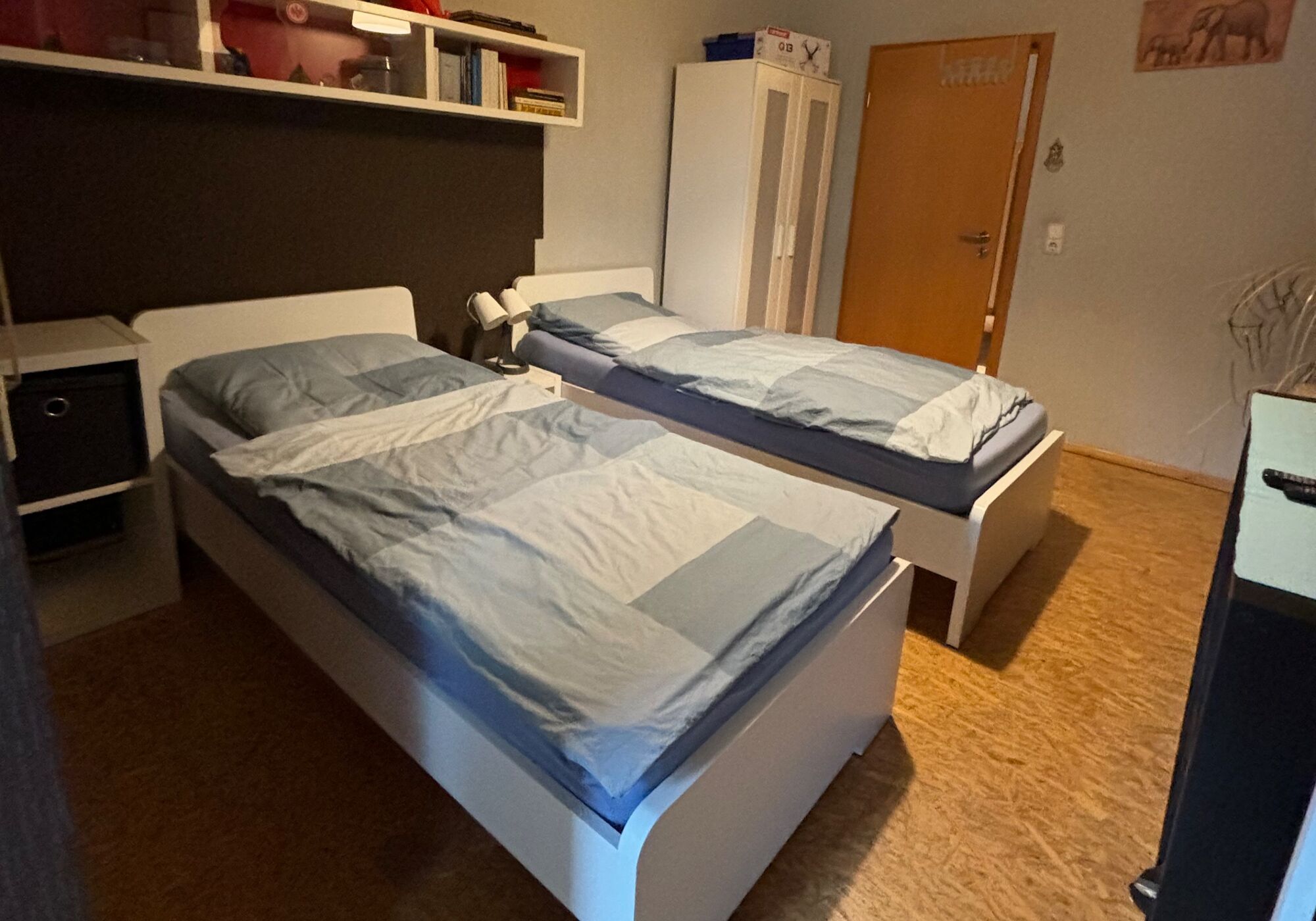 Zimmer als Einzel oder Doppelzimmer nutzbar.