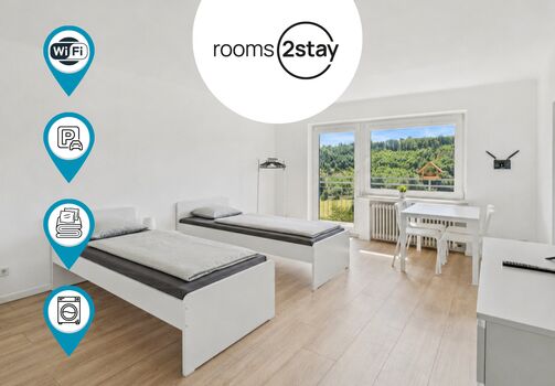 Balkon und Parkplatz | Komfortable Unterkünfte in Lüdenscheid Picture 1