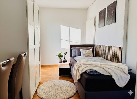 TeamHome Leuna & Merseburg - Monteurzimmer am Chemiepark - Einzelbetten