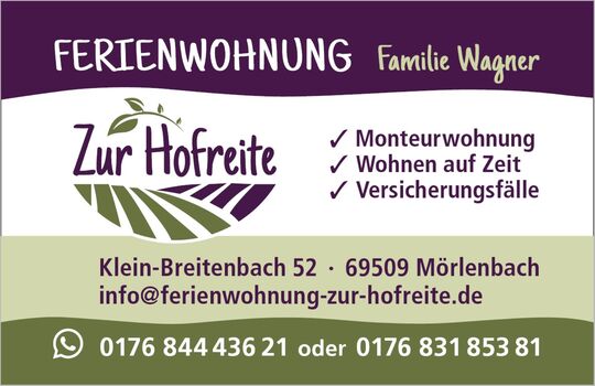 Ferienwohnungen/Monteurwohnungen "Zur Hofreite "