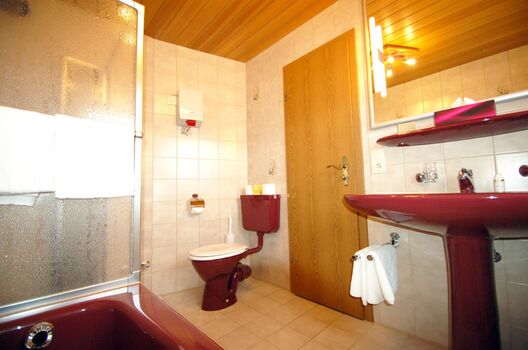 Badezimmer v. großen Schlafzimmer: DU/WC/Badewanne
