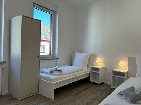 Modernes Apartment mit 3 Einzelbetten & Waschmaschine