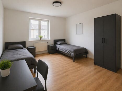 Monteurwohnung Schkeuditz / 4 Einzelbetten / WLAN / Waschmaschine Bild 2