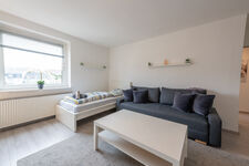Wohnung 2: 2 Einzelbetten (Wohnzimmer)