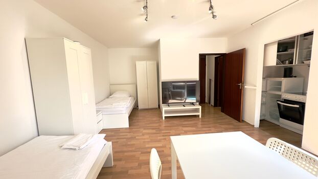 2 Bett Appartment mit Balkon fussnah zum Rhein