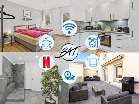 BAT Home Solutions | Saarburg | 3 Unterkünfte | 12 PAX | Umgebung 70PAX