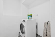 Eigene Waschmaschine – auch für längere Einsätze bestens ausgestattet