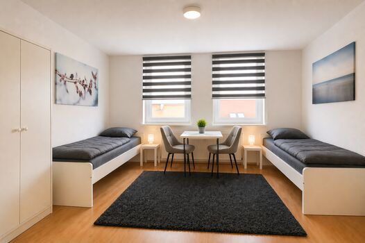 Crew-Apartments Merseburg | Monteurzimmer mit Einzelbetten Bild 1