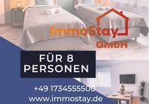 Apartment für 8 in Bremen City. 4 Zimmer - 8 Betten, 2 Bäder Bild 1