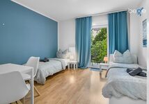 Schlafzimmer 1 mit getrennten Einzelbetten