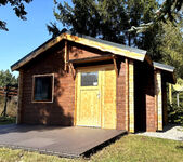 Holzbungalow Misdroy mit eigener Dusche/WC & Küche