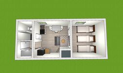 EMAS 6 / Whg. mit 3 Einzelbetten, WLAN, Küche, Waschmaschine Bild 1