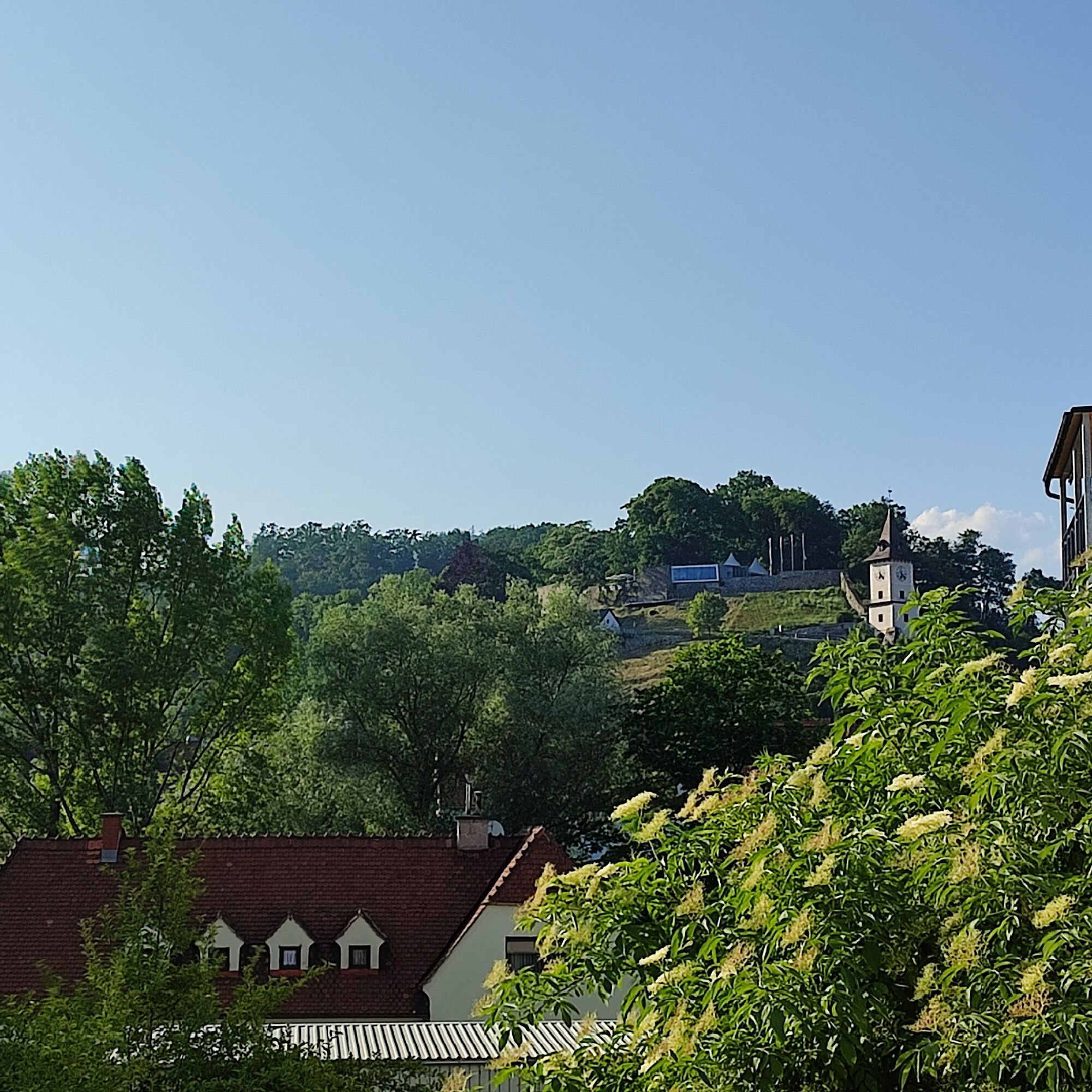Blick vom Balkon