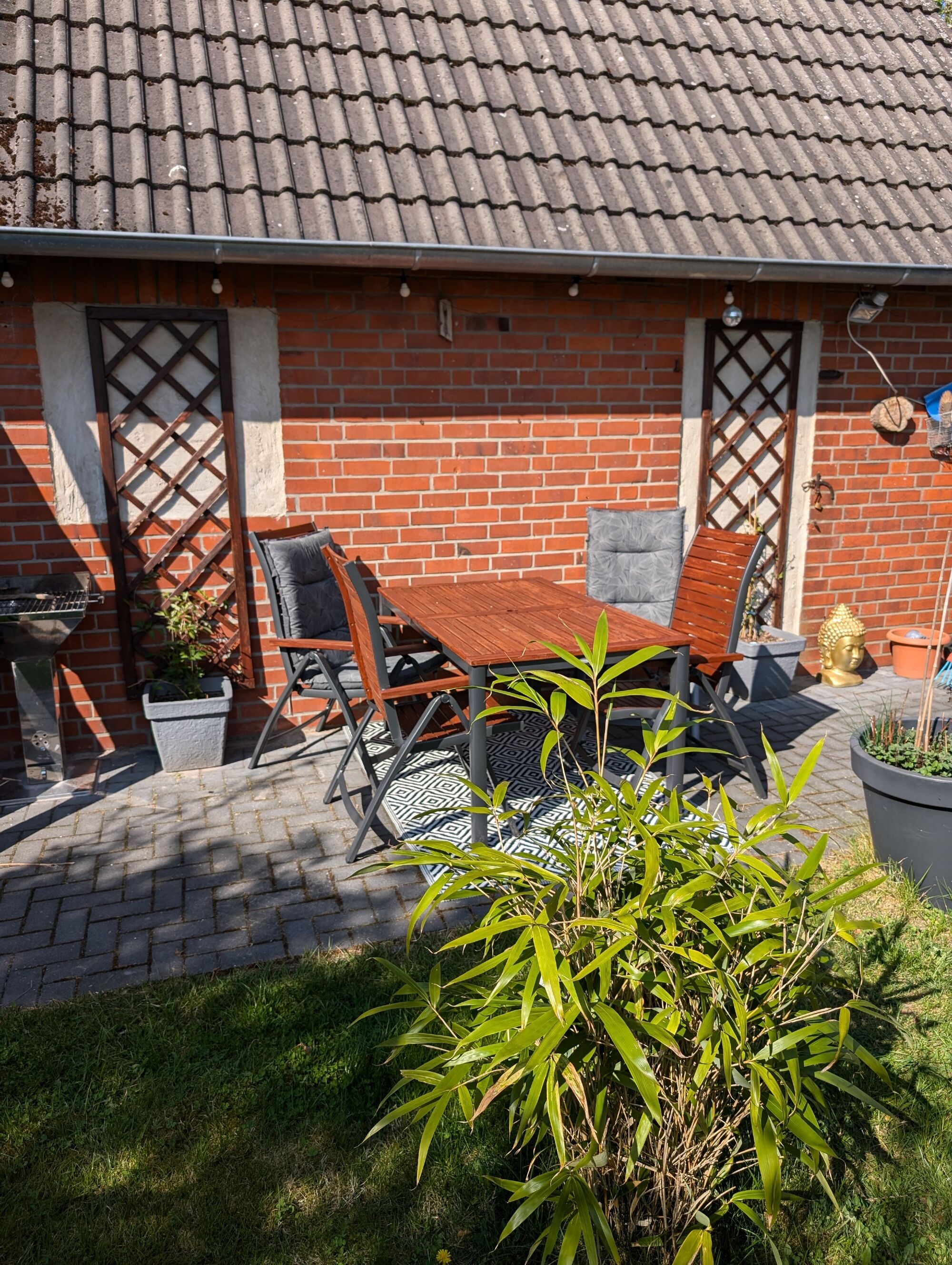 Eigener Gartenbereich mit Grill