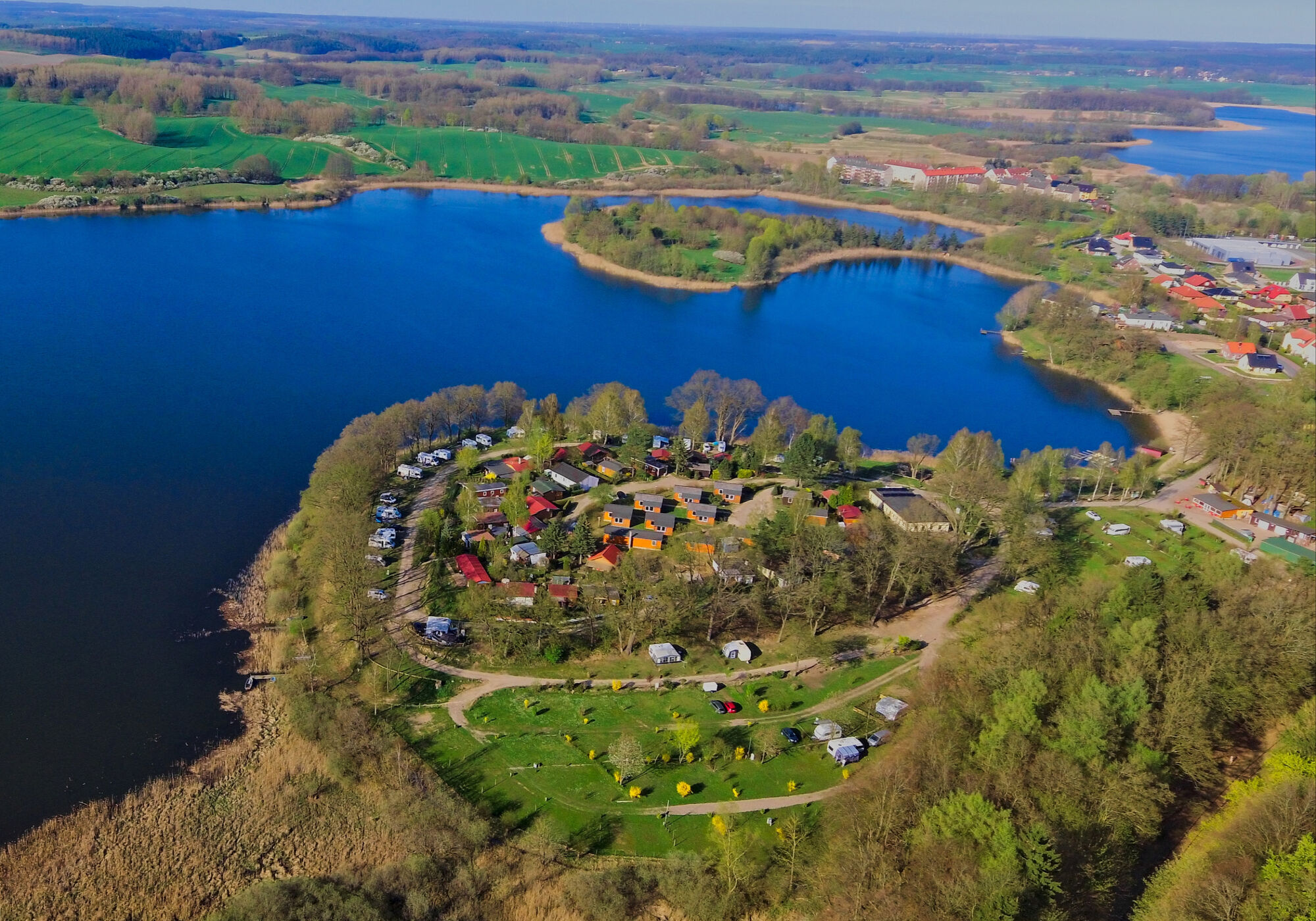 Luftaufnahme Campingplatz